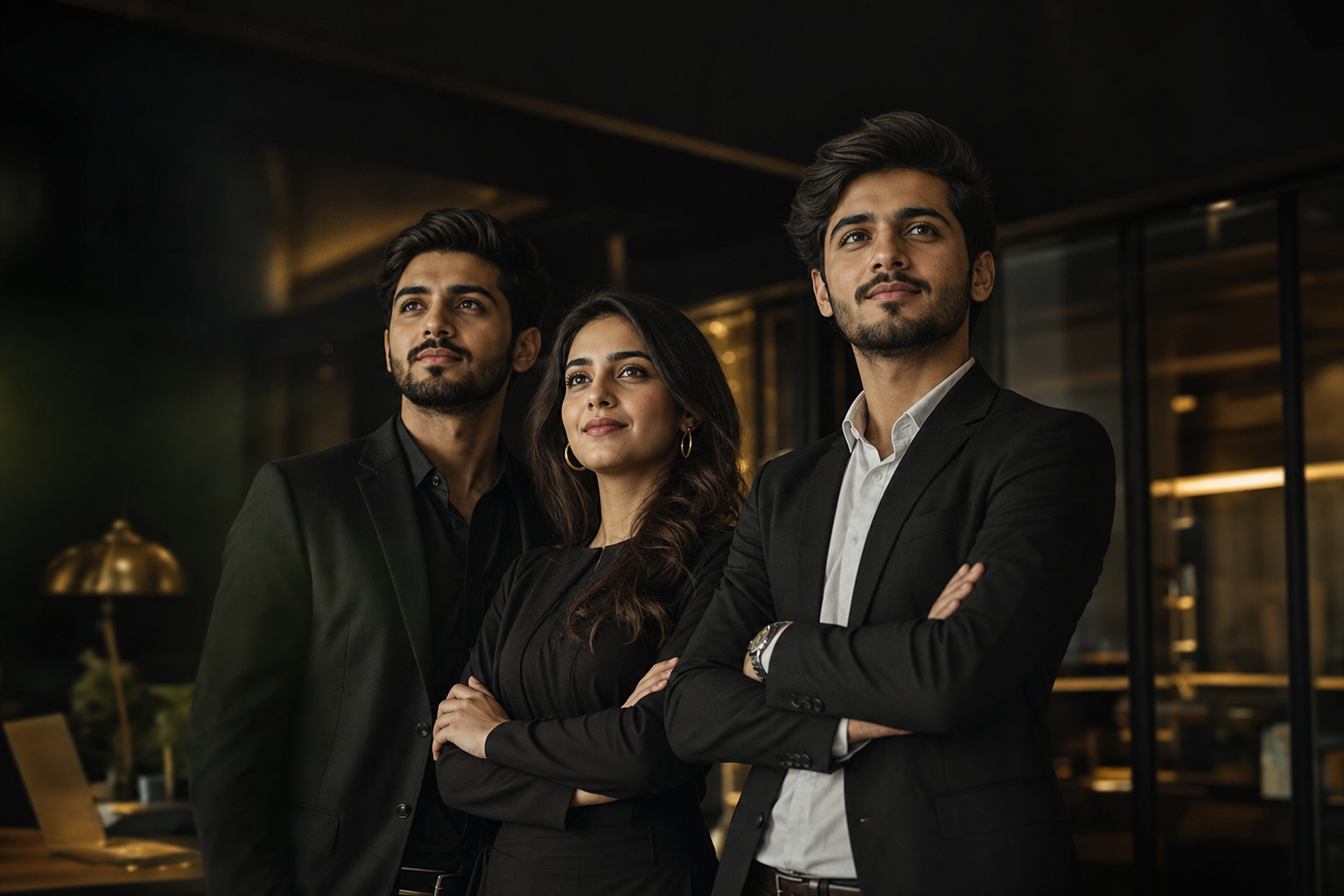 Young Pakistani entrepreneurs looking toward the future