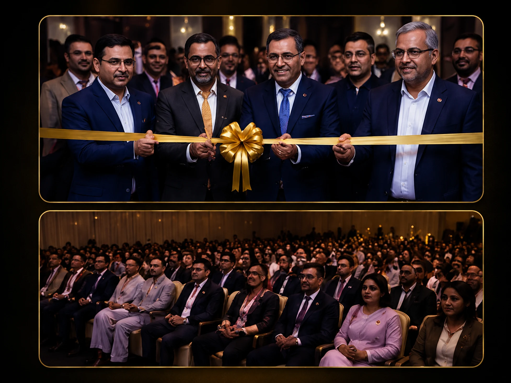EYF launch — ribbon-cutting ceremony with guests